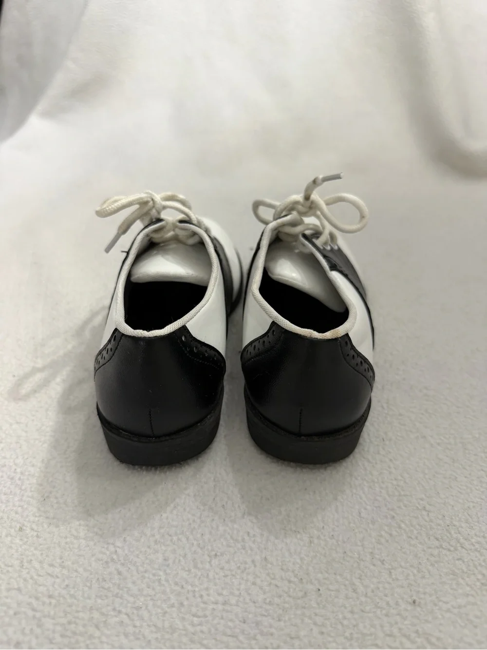 s Black & White Two-Tone Saddle Dress Shoes